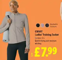 Lidl CRIVIT Ladies' Training Jacket offer