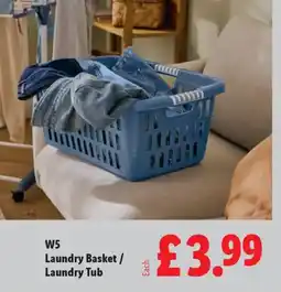 Lidl W5 Laundry Basket/ Laundry Tub offer