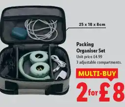 Lidl Packing Organiser Set offer