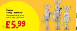 Lidl Livarno Bunny Decoration offer