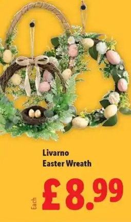 Lidl Livarno Easter Wreath offer