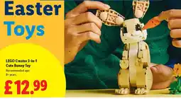 Lidl LEGO Creator 3-in-1 Cute Bunny Toy offer