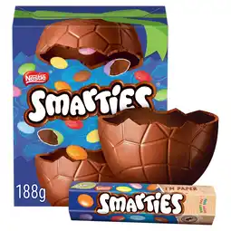 Iceland Smarties Milk Chocolate Large Easter Egg 188g offer