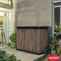 Costco Keter Rosewood 4ft 7 x 2ft 8 (1.4 x 0.82m) 1,150 Litre Horizontal Storage Shed offer