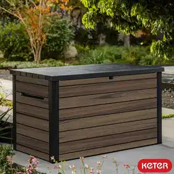 Costco Keter Rosewood 870 Litre (230 Gallon) Deck Box with Divider offer