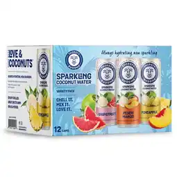 Costco Thirsty Buddha Sparkling Coconut Water, 12x330ml offer