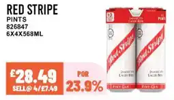 Bestway RED STRIPE Pints offer