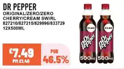 Bestway DR PEPPER Original/zero/zero cherry/cream swirl offer