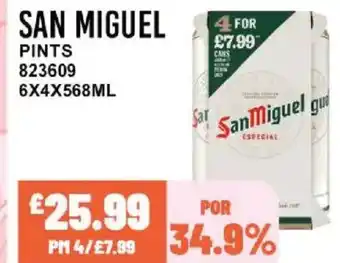 Bestway SAN MIGUEL Pints offer
