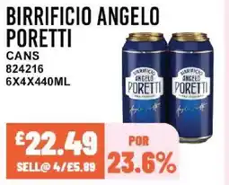 Bestway BIRRIFICIO ANGELO PORETTI Cans offer