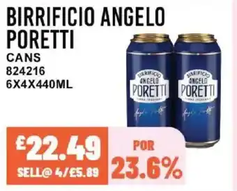 Bestway BIRRIFICIO ANGELO PORETTI Cans offer