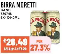 Bestway BIRRA MORETTI Cans offer
