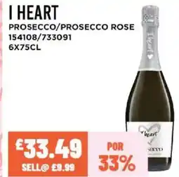 Bestway I HEART Prosecco/prosecco rose offer
