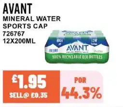 Bestway AVANT Mineral water sports cap offer