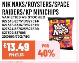 Bestway NIK NAKS/ROYSTERS/SPACE RAIDERS/KP MINICHIPS offer