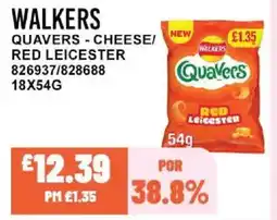 Bestway WALKERS Quavers - cheese/ red leicester offer