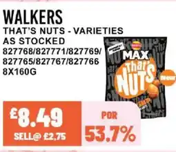 Bestway WALKERS That's nuts - varieties as stocked offer
