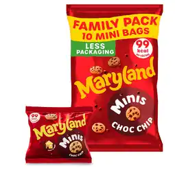 Iceland Maryland Cookies Minis Chocolate Chip 10 Multipacks offer