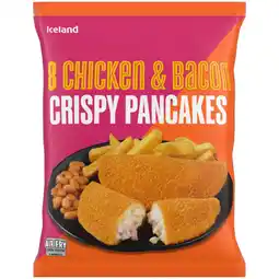 Iceland Iceland 8 (Approx.) Chicken and Bacon Crispy Pancakes: 500g offer