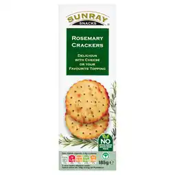 Iceland Gourmet Rosemary Crackers 185g offer