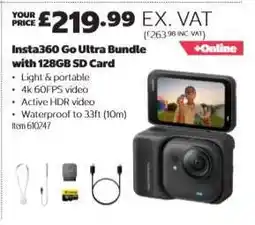 Costco Insta360 Go Ultra Bundle with 128GB SD Card offer