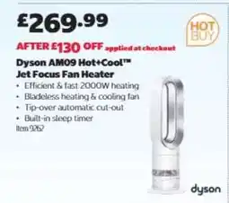 Costco Dyson AM09 Hot+Cool Jet Focus Fan Heater offer