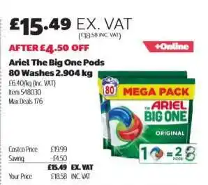 Costco Ariel The Big One Pods offer