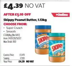 Costco Skippy Peanut Butter 1.13kg offer