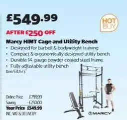Costco Marcy HIMT Cage and Utility Bench offer