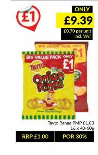 Musgrave MarketPlace Tayto Range offer