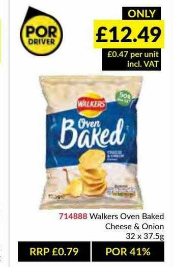 Musgrave MarketPlace Walkers Oven Baked Cheese & Onion offer