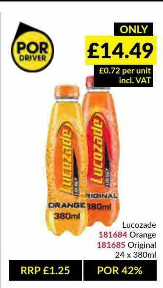 Musgrave MarketPlace Lucozade Orange, Original offer