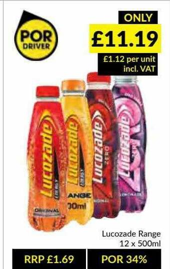 Musgrave MarketPlace Lucozade Range offer