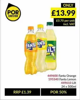 Musgrave MarketPlace Fanta Orange, Fanta Lemon, Lilt offer