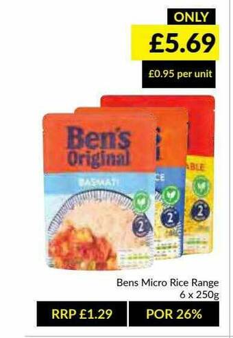 Musgrave MarketPlace Bens Micro Rice offer