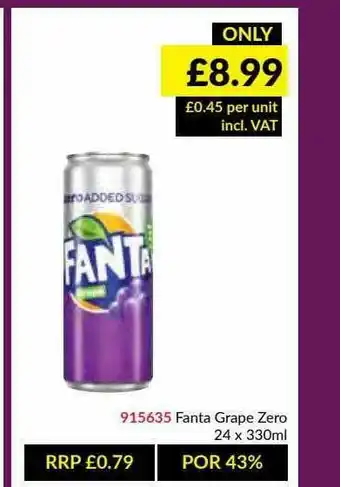 Musgrave MarketPlace Fanta Grape Zero offer