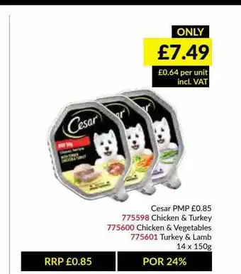 Musgrave MarketPlace Cesar Chicken & Turkey, Chicken & Vegetables, Turkey & Lamb offer