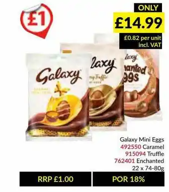 Musgrave MarketPlace Galaxy Mini Eggs Caramel, Truffle, Enchanted offer