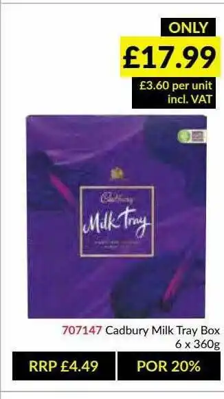 Musgrave MarketPlace Cadbury Milk Tray Box offer