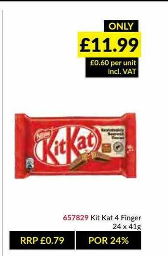 Musgrave MarketPlace Kit Kat 4 Finger offer