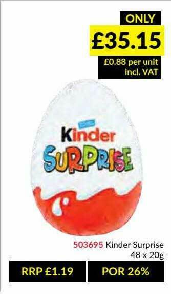 Musgrave MarketPlace Kinder Surprise offer