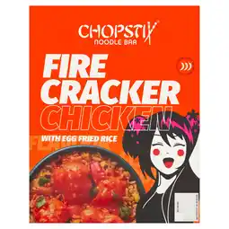 Iceland Chopstix Noodle Bar Fire Cracker Chicken with Egg Fried Rice 400g offer