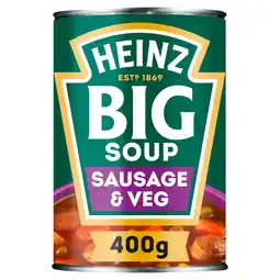 Iceland Heinz BIG SOUP Chunky Sausage & Vegetable 400gm offer