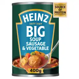 Iceland Heinz BIG SOUP Chunky Sausage & Vegetable 400gm offer