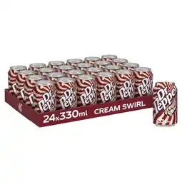 Iceland Dr Pepper Cream Swirl 24 x 330ml Cans offer