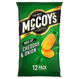 Iceland McCoy's Cheddar & Onion Multipack Crisps 12 Pack offer