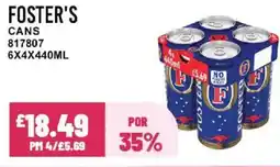 Bestway FOSTER'S Cans offer