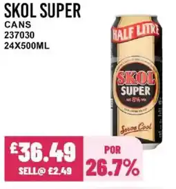 Bestway SKOL SUPER Cans offer
