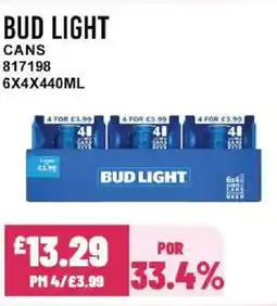Bestway BUD LIGHT Cans offer