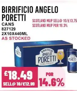 Bestway BIRRIFICIO ANGELO PORETTI Cans offer